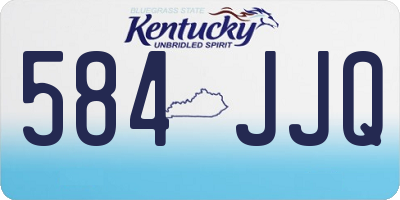 KY license plate 584JJQ