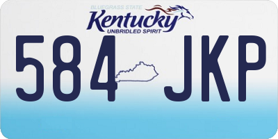 KY license plate 584JKP