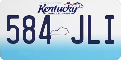 KY license plate 584JLI
