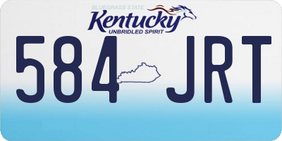 KY license plate 584JRT