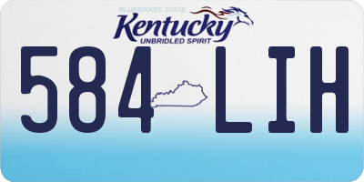 KY license plate 584LIH