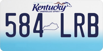 KY license plate 584LRB