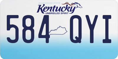 KY license plate 584QYI