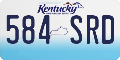 KY license plate 584SRD