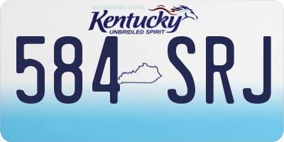 KY license plate 584SRJ