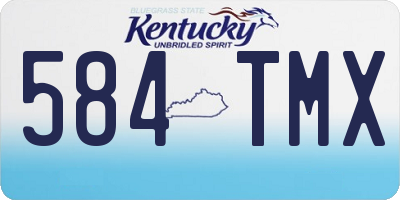 KY license plate 584TMX