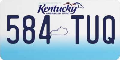 KY license plate 584TUQ