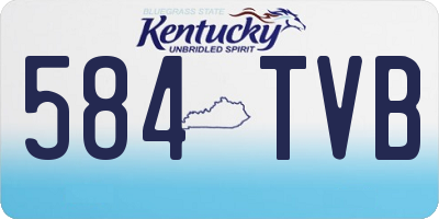 KY license plate 584TVB