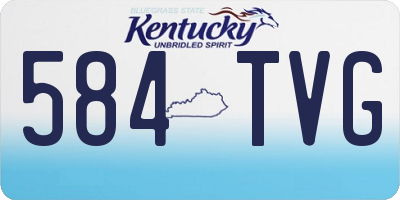 KY license plate 584TVG