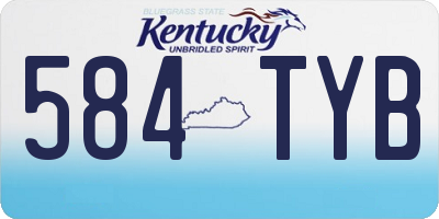 KY license plate 584TYB