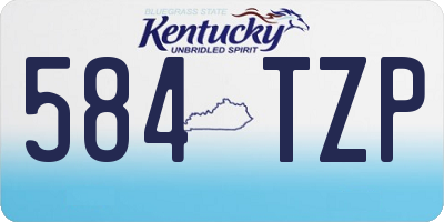 KY license plate 584TZP
