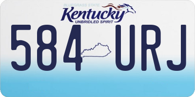 KY license plate 584URJ