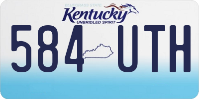 KY license plate 584UTH