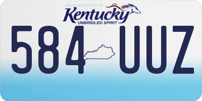 KY license plate 584UUZ