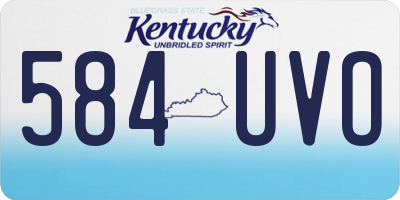 KY license plate 584UVO
