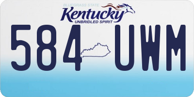 KY license plate 584UWM