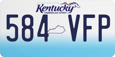 KY license plate 584VFP