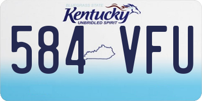 KY license plate 584VFU