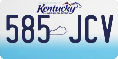 KY license plate 585JCV