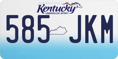 KY license plate 585JKM