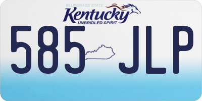 KY license plate 585JLP