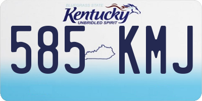 KY license plate 585KMJ