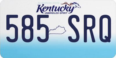 KY license plate 585SRQ