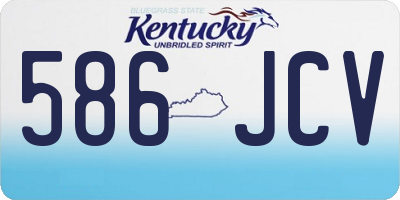 KY license plate 586JCV