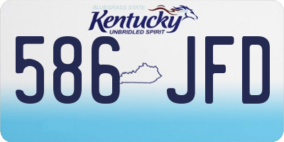 KY license plate 586JFD