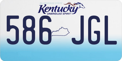 KY license plate 586JGL