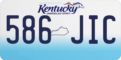 KY license plate 586JIC