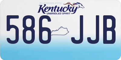 KY license plate 586JJB