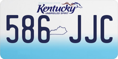 KY license plate 586JJC