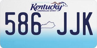 KY license plate 586JJK
