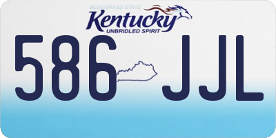 KY license plate 586JJL