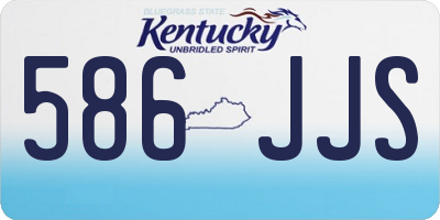 KY license plate 586JJS