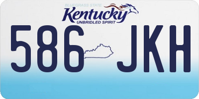 KY license plate 586JKH