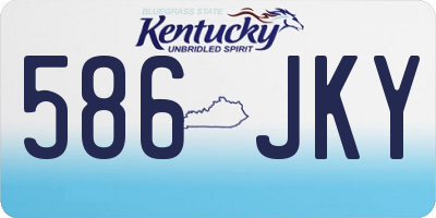 KY license plate 586JKY