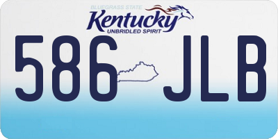 KY license plate 586JLB