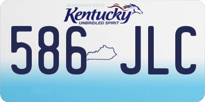 KY license plate 586JLC