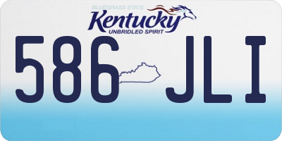 KY license plate 586JLI