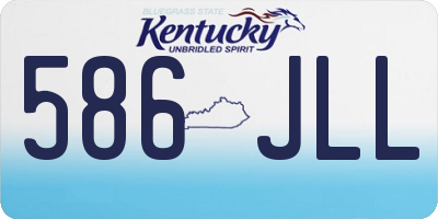 KY license plate 586JLL