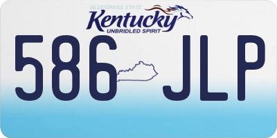 KY license plate 586JLP