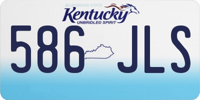 KY license plate 586JLS