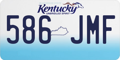 KY license plate 586JMF