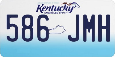 KY license plate 586JMH