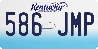 KY license plate 586JMP