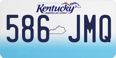 KY license plate 586JMQ