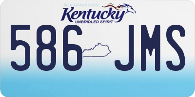 KY license plate 586JMS