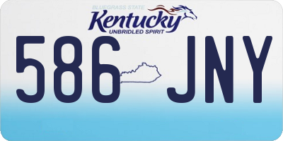 KY license plate 586JNY